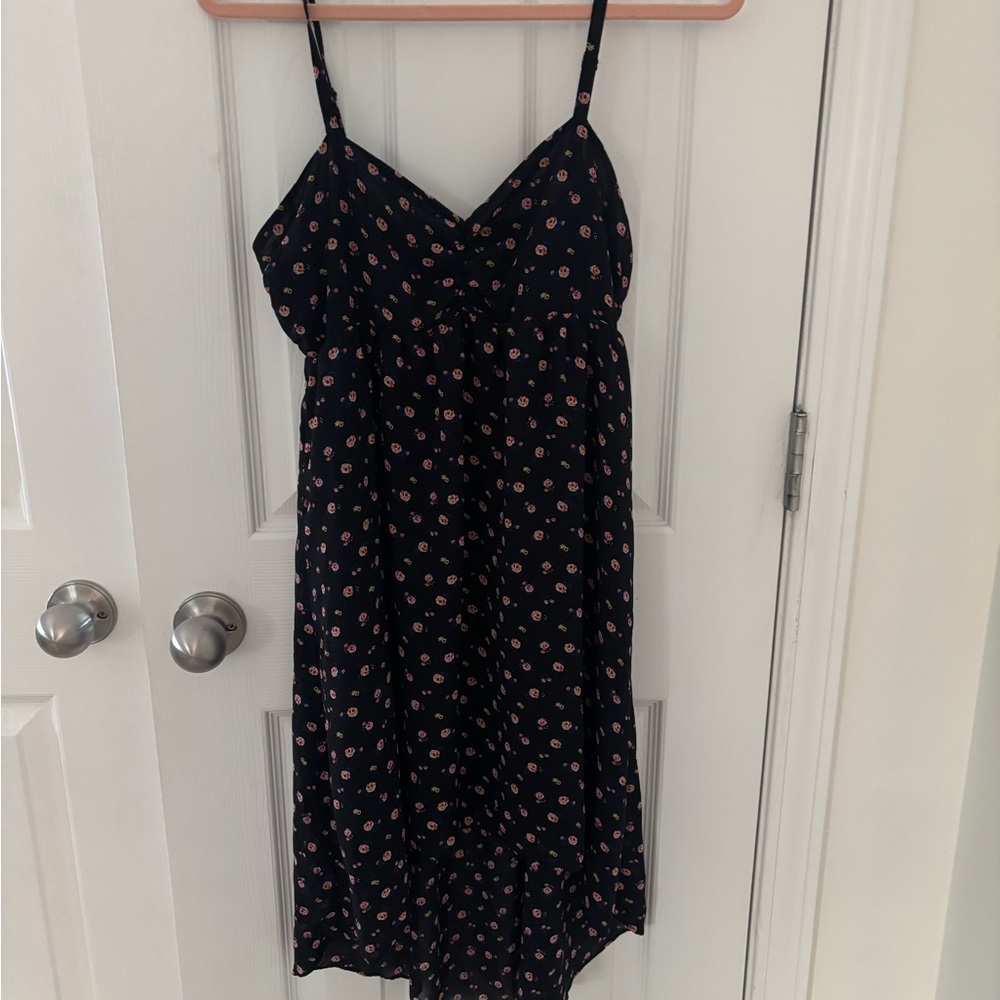 Forever 21 Black Sweetheart Neck High Low Sundress